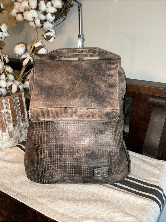Bed Stu Handbags - Bed Stu Patsy Convertible 4 Way Leather Backpack Bag Graphito Black MSRP $335